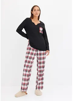 Pyjama avec pantalon en flanelle, bonprix