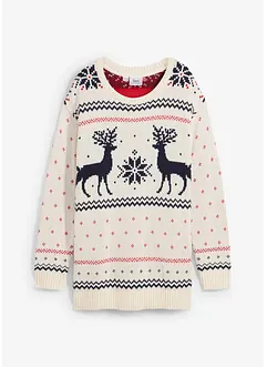 Pull à motif hivernal, bonprix