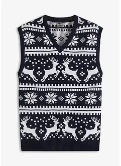 Pull sans manches à motif norvégien, bonprix