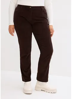 Pantalon droit en velours côtelé extensible, bonprix