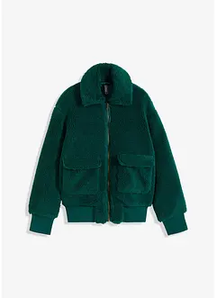 Veste oversize en polaire peluche avec poches plaquées, bonprix