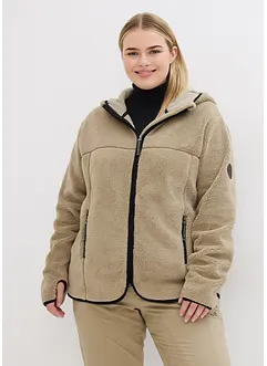 Veste en polaire peluche à capuche, bonprix