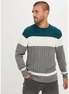 Pull à motif torsadé, bonprix