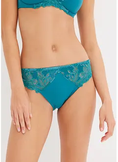 Slip avec de belles broderies en velours, bonprix