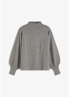 Pull en maille à manches ballon, bonprix