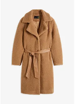 Manteau en matière peluche, bonprix