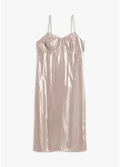 Robe à bretelles fines en satin, bonprix