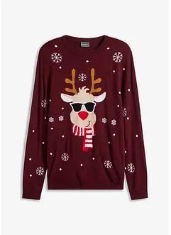 Pull avec motif de Noël, bonprix