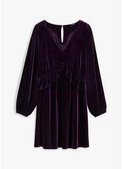 Robe courte en velours doux, bonprix