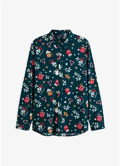 Chemise manches longues avec motif de Noël, bonprix