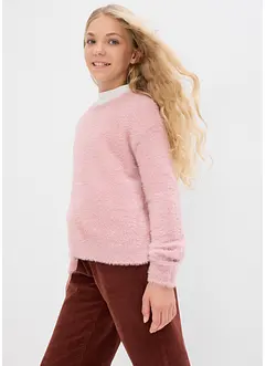 Pull fille en maille, bonprix