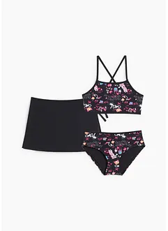 Bikini et jupe fille (ens. 3 pces.), bonprix