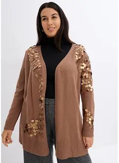 Gilet en maille avec sequins, bonprix