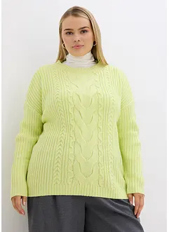 Pull à motif torsadé, bonprix