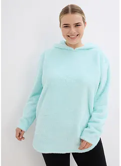 Pull long en polaire douce, oversize, bonprix