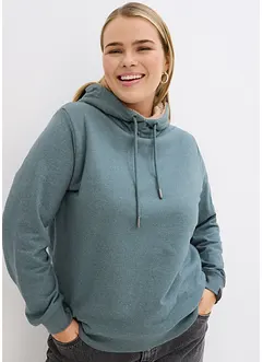 Sweat-shirt chaud à capuche avec doublure peluche, bonprix