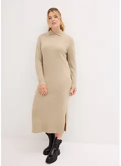 Robe en maille fendue sur les côtés, bonprix