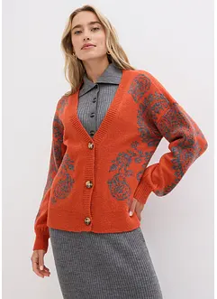 Gilet en maille avec un joli motif, bonprix