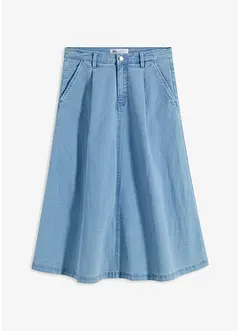 Jupe midi en jean, bonprix