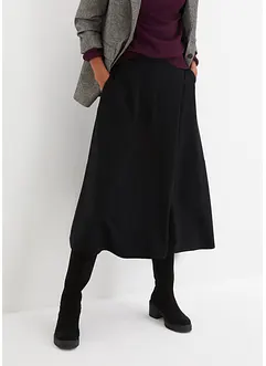 Jupe midi en viscose mélangée, bonprix