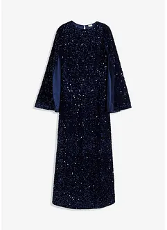 Robe à sequins en velours doux, bonprix