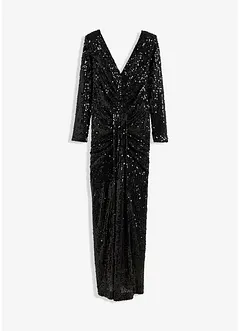 Robe longue avec drapé, bonprix