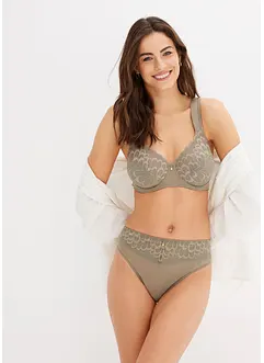 Soutien-gorge minimiseur à armatures, en matière brillante, bonprix