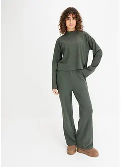 Pyjama oversize en tissu côtelé doux, bonprix