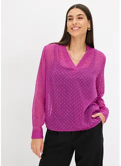 Blouse en crêpe texturé, bonprix