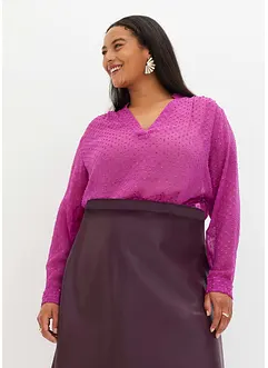 Blouse en crêpe texturé, bonprix