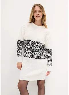 Robe en maille motif norvégien, bonprix