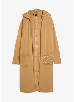 Veste en maille avec paillettes et capuche, bonprix