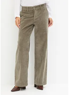 Pantalon ample en velours côtelé, bonprix
