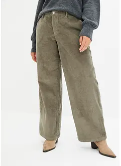 Pantalon ample en velours côtelé, bonprix