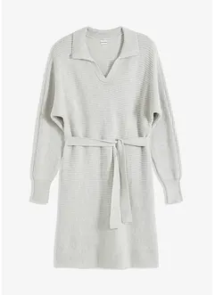 Robe en maille à col polo, bonprix