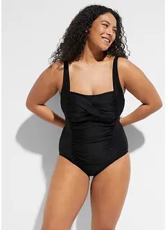 Maillot 1 pièce sculptant style croisé, maintien modéré, bonprix