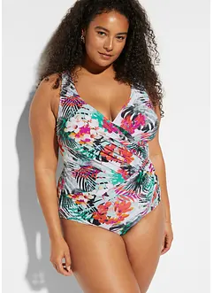 Maillot 1 pièce sculptant, maintien modéré, style portefeuille, bonprix