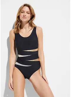 Maillot 1 pièce sculptant, maintien fort, avec empiècements, bonprix