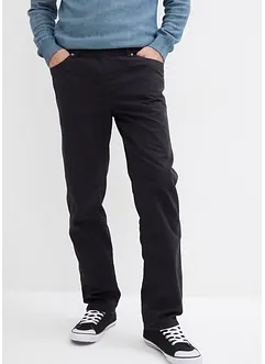 Lot de 2 pantalons droits à taille élastiquée, Regular, bonprix