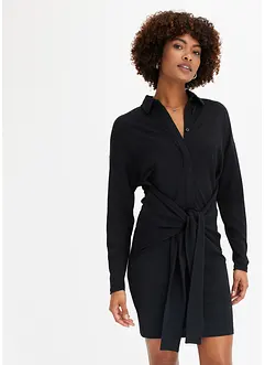 Robe-chemise à détail nœud, bonprix