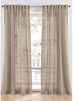 Voilage aspect lin (1 pce), bonprix