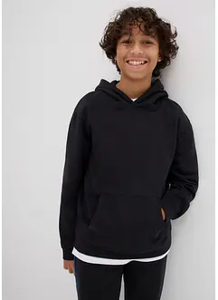 Sweat-shirt à capuche en matière douce, bonprix