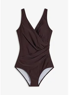Maillot 1 pièce sculptant, maintien modéré, style portefeuille, bonprix