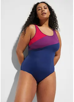 Maillot 1 pièce séchage rapide avec empiècements contrastants, bonprix