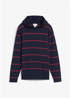 Pull en fine maille à capuche, bonprix