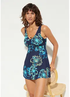 Robe de bain sculptante, maintien modéré, col V, bonprix