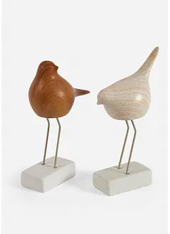 Figurine déco oiseaux (2 pces), bonprix