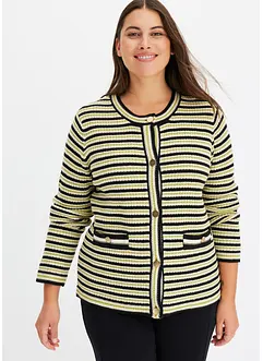 Gilet en maille à boutons élégants, bonprix