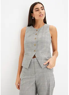 Gilet sans manches à motif Prince de Galles, bonprix
