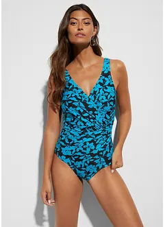 Maillot 1 pièce sculptant, maintien léger, style portefeuille, bonprix